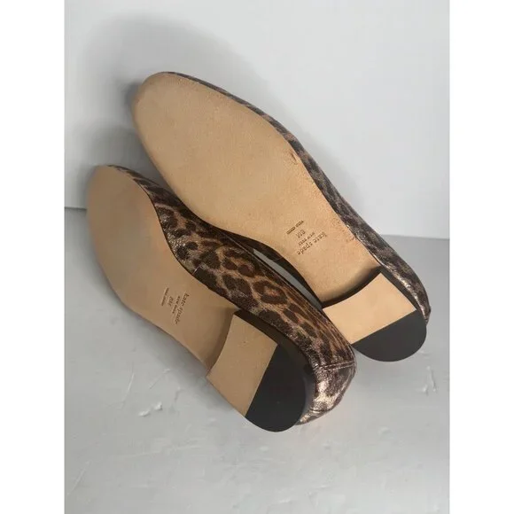 Kate Spade New York Lana Loafer Flats Bronze Leather Animal Print Size 8 NIB - Picture 8 of 8
